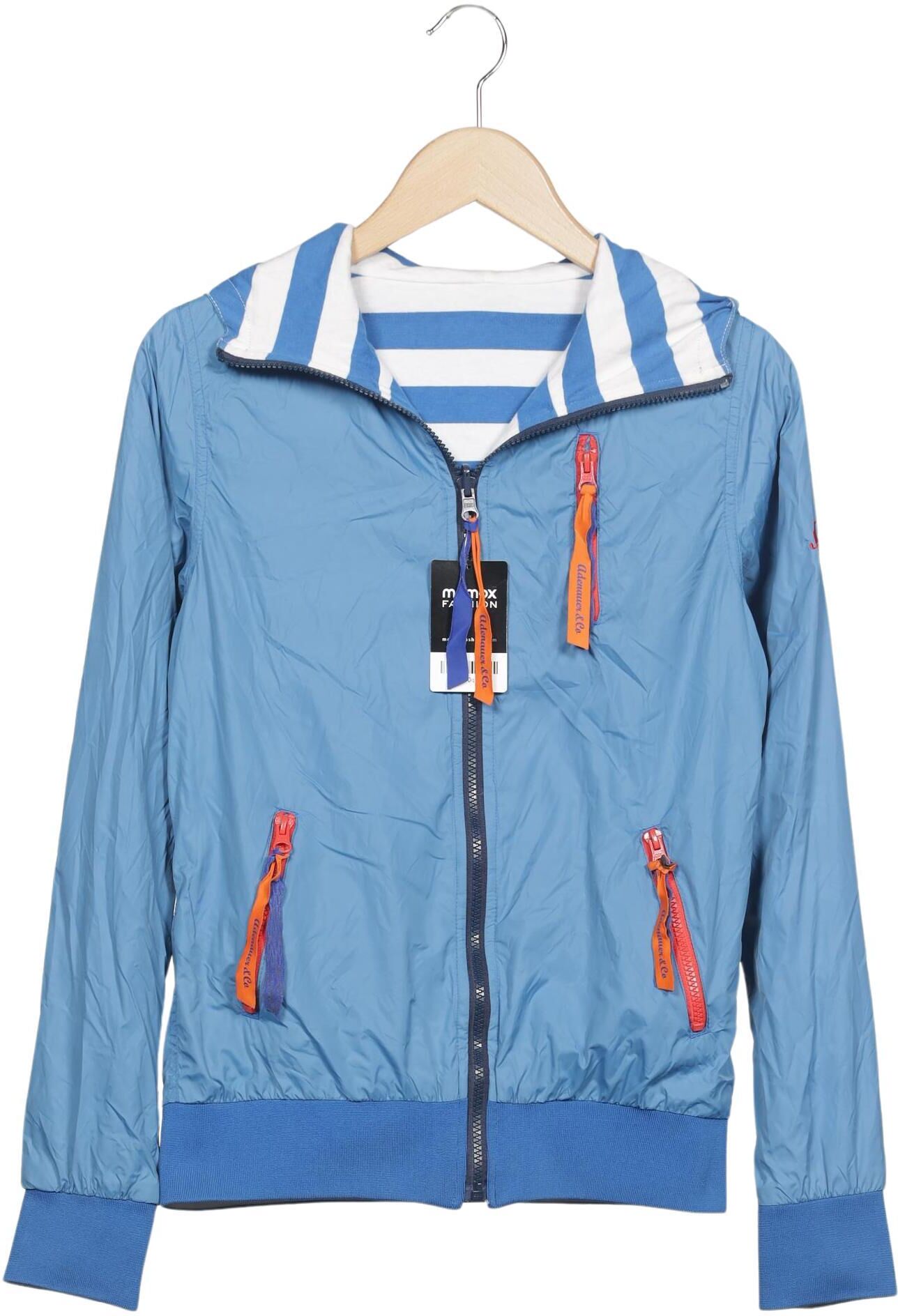 Adenauer & Co Damen Jacke, Hellblau, Gr. S, Synthetik / Baumwolle - Second Hand
