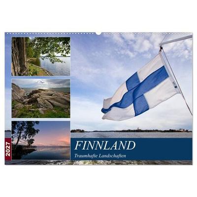 FINNLAND Traumhafte Landschaften (Wandkalender 2027 DIN A2 quer), CALVENDO Monatskalender