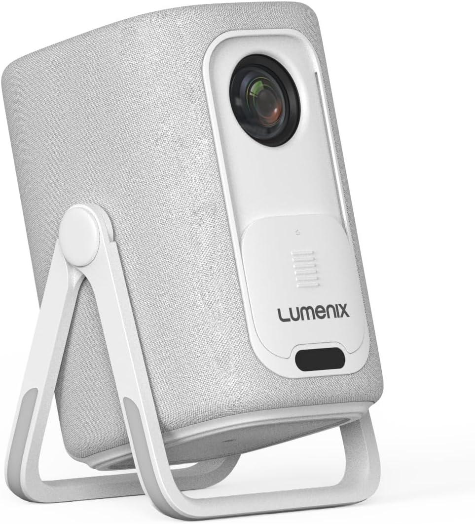 Lumenix AIR Mini-Beamer, 500 ANSI, Full HD 1080p, Netflix, Dolby Audio, Weiß