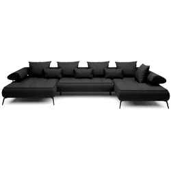 Wohnlandschaft Seledo Stoff Black