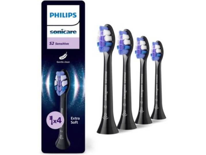 Philips - Brossette Dentaire S2 4 Pack Noire Hx6054/88
