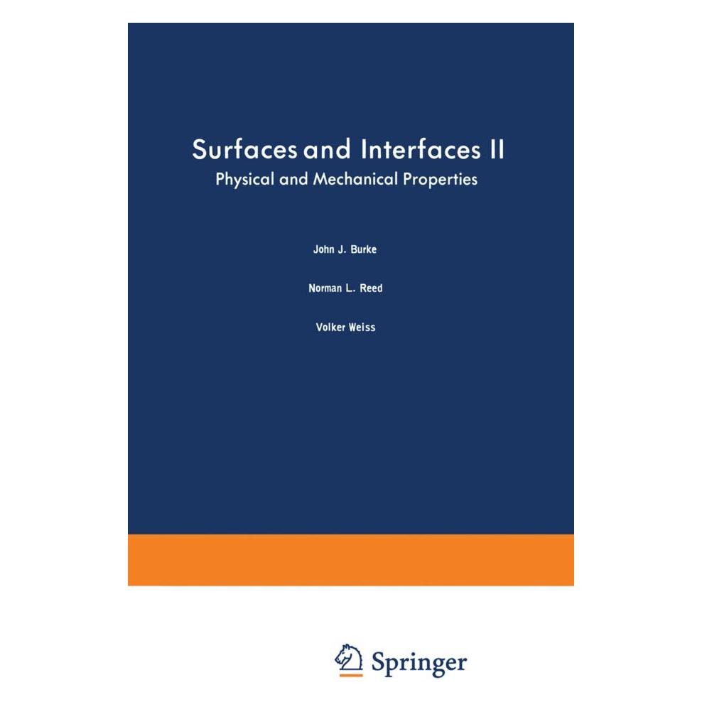 Springer Surfaces and Interfaces II (Englisch, Softcover, John Burke) (55553139)