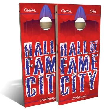 Skip's Garage Hall Of Fame City Outdoor Cornhole Board Set