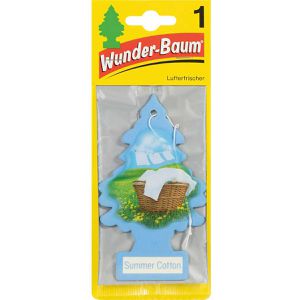 Wunderbaum Autoduft 7299, Summer Cotton, bis zu 7 Wochen, Duftbaum, Anhänger