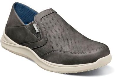 Nunn Bush Conway EZ Moc Toe Slip On - Mens 11 Black Slip On Medium