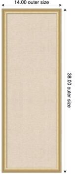 Amanti Art Neutral Weave Canvas Magnetic Board, Florence Framed Memo Board