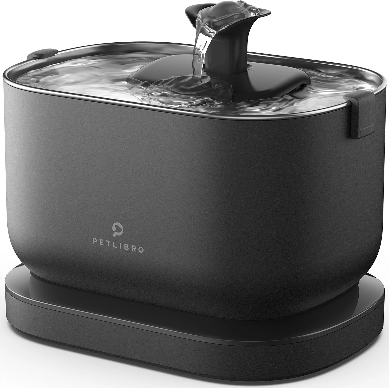 Trinkbrunnen "Petlibro Dockstream Battery-Operated mit Sensor", schwarz, B:22,6cm H:18,7cm T:16,1cm, Edelstahl, Kunststoff, Haustiertränken, Trinkbrunnen, Kabelloser Trinkbrunnen für Haustiere schwarz Einheitsgröße