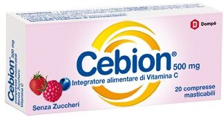 Dompe'Primary(Paraf) Cebion Masticabile Vitamina C 20cpr S/z