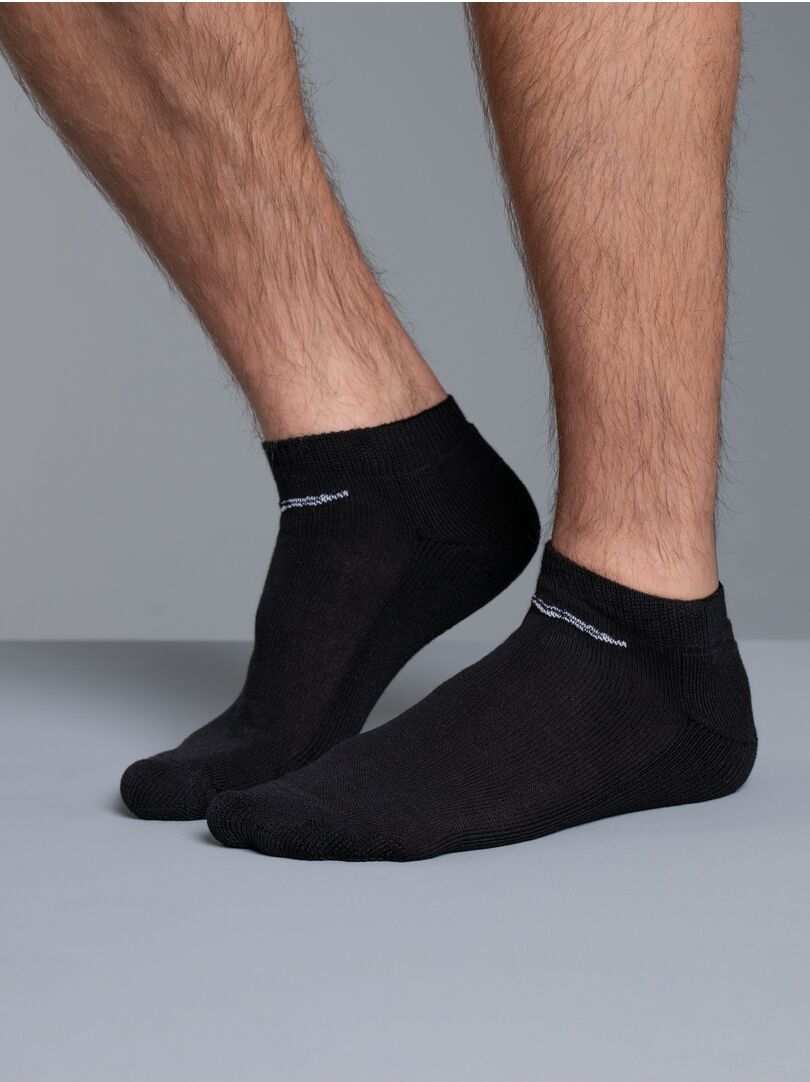 Füßlinge TRIGEMA "TRIGEMA Sneaker-Socken im Doppelpack", Herren, Gr. 39-42, schwarz, Baumwollmischung, Socken Füßlinge