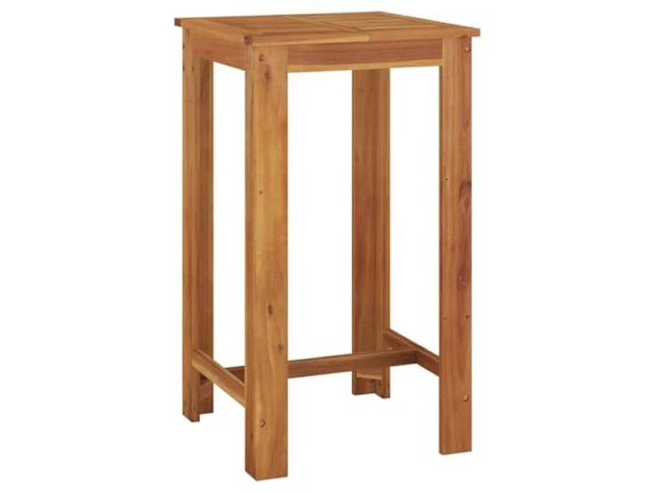 HBBMGYD Bartisch, Garten, Massivholz, Akazie, 60 x 60 x 105 cm Tropisches Hartholz geölt, für den Innen- und Außenbereich, feucht abwischbar, einfache Montage mit Anleitung (evtl. nicht in