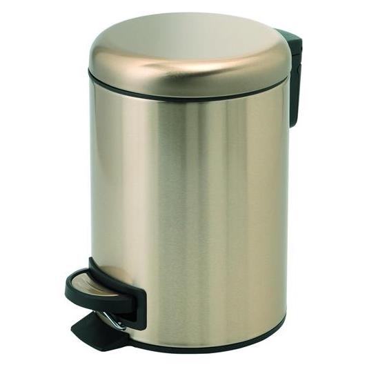 Gedy Potty Pedal Bin 3 Lt Matt Gold (3 l) (B091Z3KBC1)