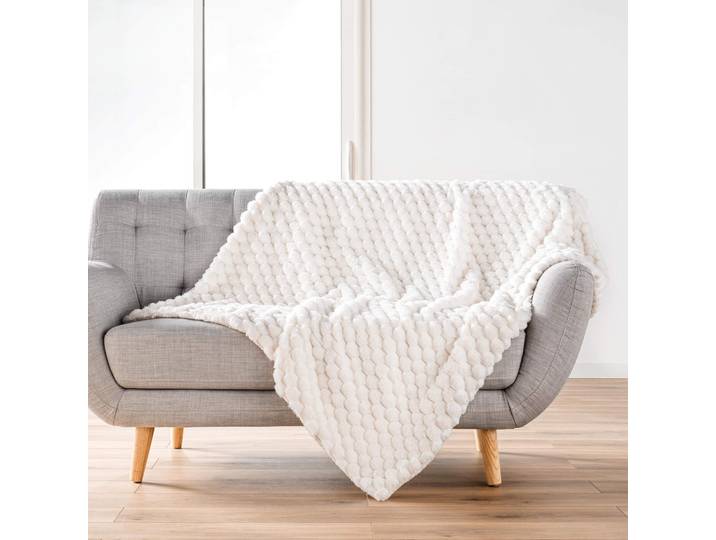 Plaid polaire cocooning Frosty 125x150