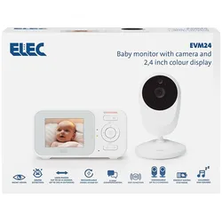 Alecto Elektronisches Babyphone mit Kamera EVM24 - weiß