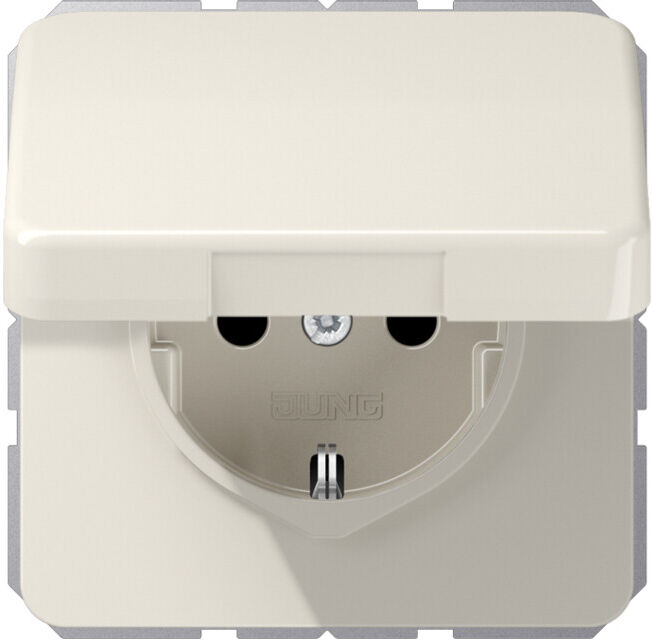 Jung Prise SCHUKO 16A 250V avec couvercle rabattable CD 1520 BFKIKL (CD1520BFKIKL)