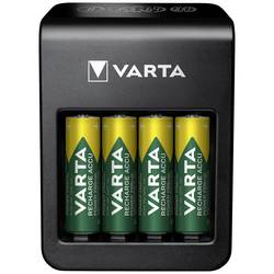 Varta LCD Plug Charger+ 4x 56706 Rundzellen-Ladegerät NiMH Micro (AAA), Mignon (AA), 9 V Block 57687101441