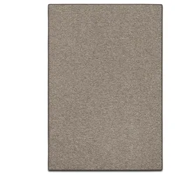 KARAT Teppich "London" - Flacher Schlingenflor - Hellbraun / 67 x 250 cm
