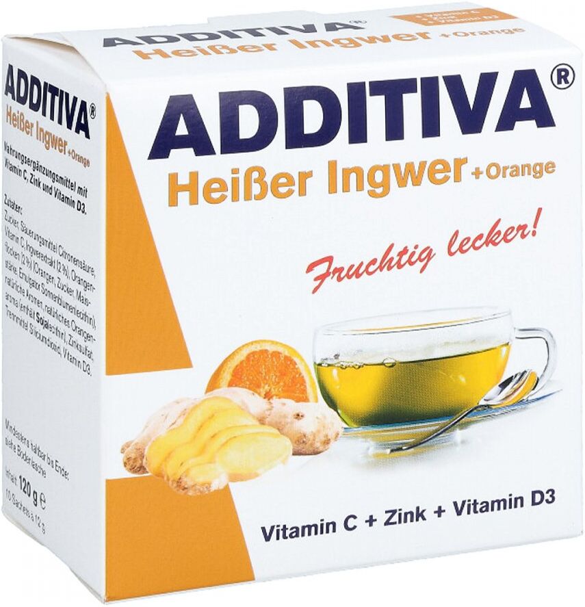 Additiva Heisser Ingwer+Orange Pulver