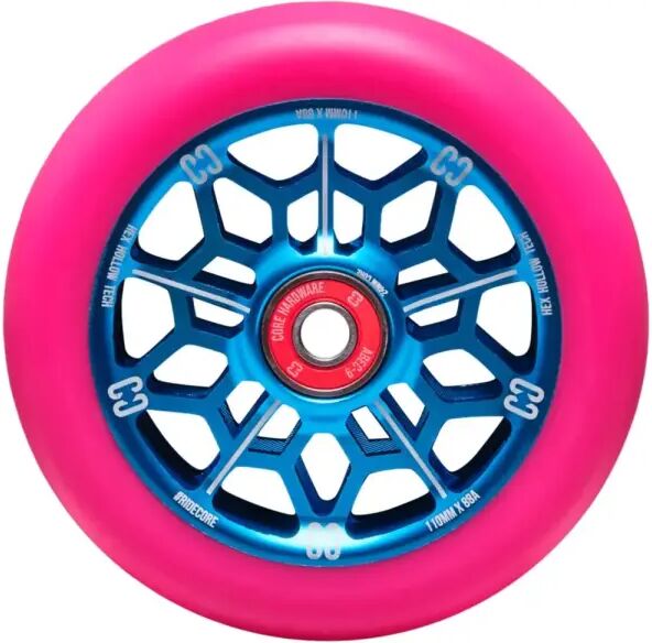 Stunt Scooter Rolle CORE Hex Hollow (110mm - Pink/Blau)