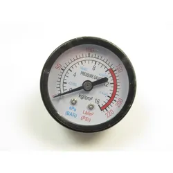 Aircraft Manometer Ø50, 1/8" hinten 0-12Bar, Markierung bei 8bar