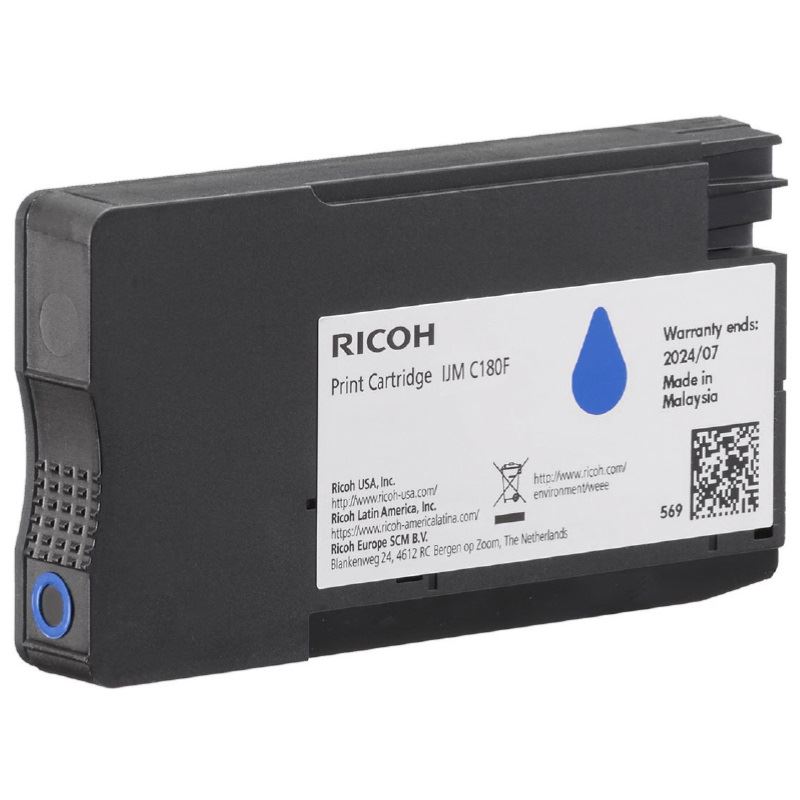RICOH Tinte cyan IJM C180F ca. 1.600 Seiten Bulk