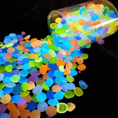 Uplifted Goods Luminous Glow Pebbles For Garden And Aquarium Decoration d 100pcs