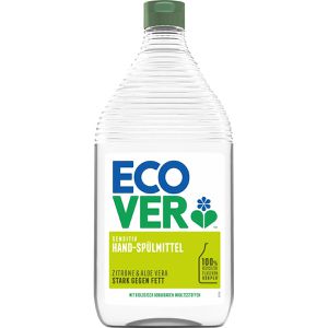 Ecover Spülmittel Zitrone & Aloe Vera, biologisch abbaubar, höchste Fettlösekraft, Flasche, 950 ml