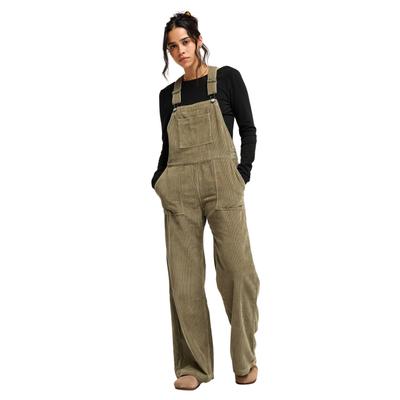 Overall ROXY "Trailblazer Overall", Damen, Gr. XS, beige (olivgrün), Obermaterial: 100% Baumwolle., Overalls Overall