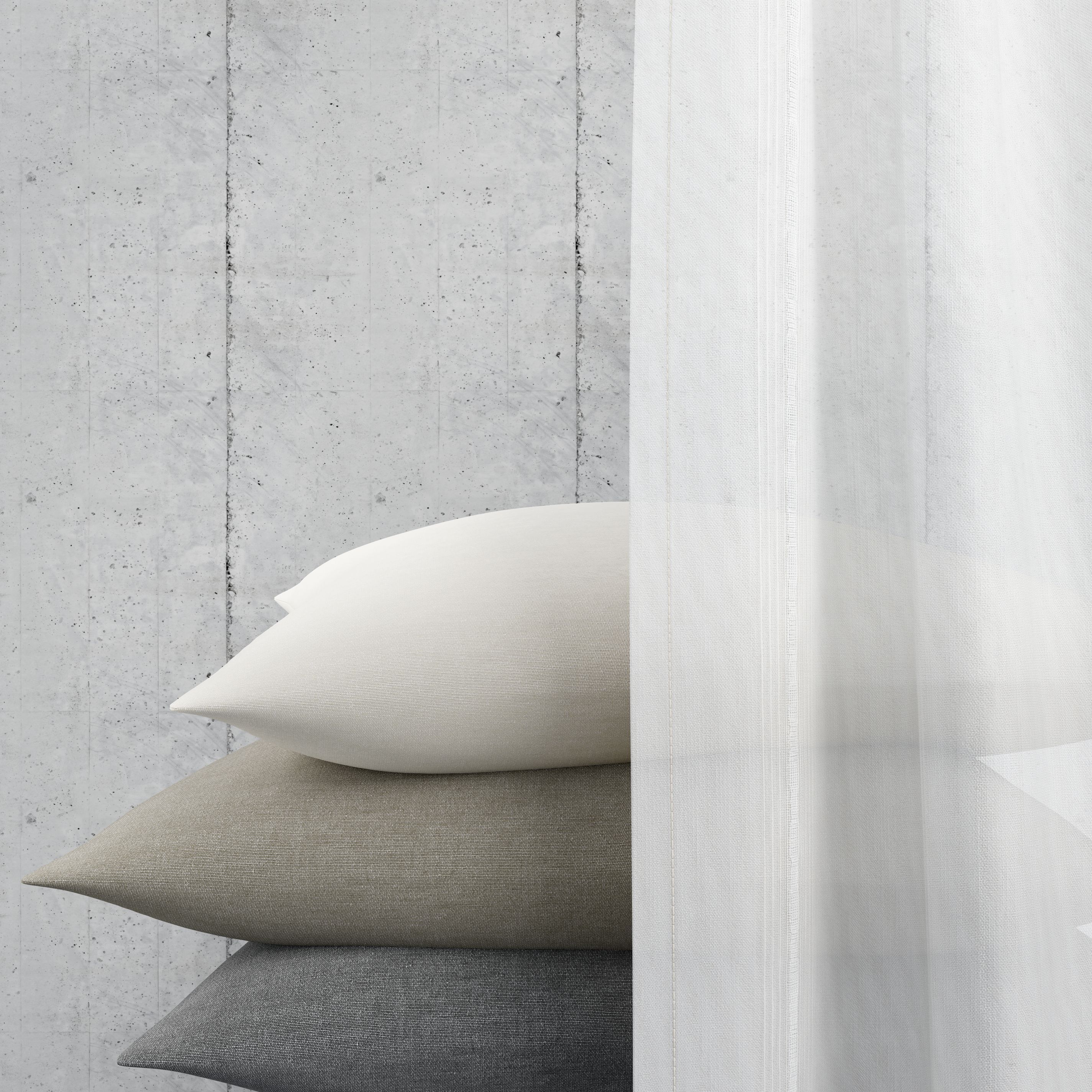 Neutex For You! Vorhang NEUTEX FOR YOU "RASA", weiß, B:133cm H:245cm, Polyester, Gardinen, Vorhang, Feiner Längsstreifen, dezenter Struktureffekt, 133x245 cm