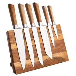 Messerblock 7tlg. Holz Braun