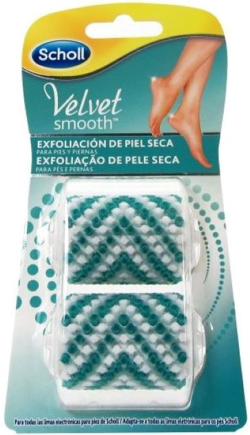 Scholl Velvet Smooth Recarga Esfoliante 2 unidades