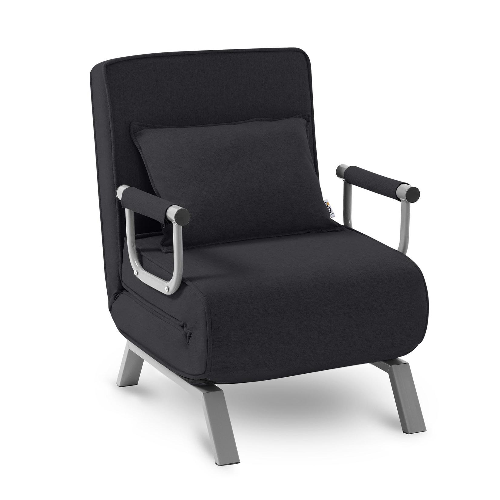 Makika Schlafsessel Schlafsofa Ted klappbar in Schwarz