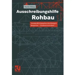 Ausschreibungshilfe Rohbau, Fachbücher von Martin Mittag