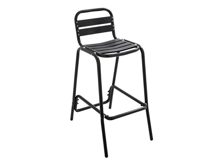 Oviala - Chaise haute de jardin en aluminium