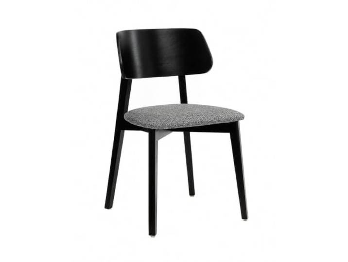 Margaret Hadas24 Korinn Stuhl 80 x 46 x 43 cm Gepolsterter Esszimmerstuhl mit 46 cm Sitzhöhe, grau, schwarz