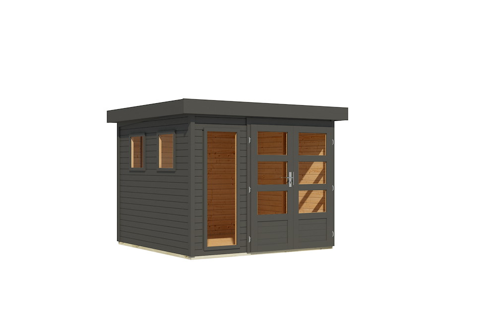 KARIBUHOLZT GH Lahar 3,5 terragrau 242x242x211cm 16988203