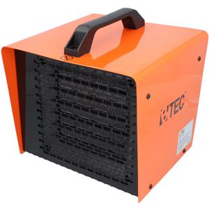 BTEC Heizlüfter 117933, mit 2 Stufen bis 3000 Watt, Keramik-Elektroheizer mit Frostwächter, 310 m³/h