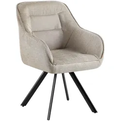 CLP Stuhl Pettuli Stoff   Farbe: creme, Material: Stoff