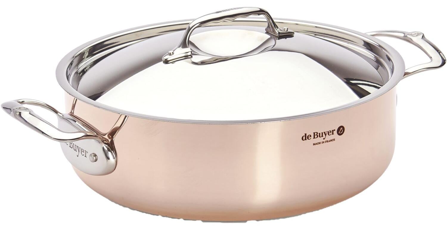 De Buyer Prima Matera braadpan, koper/roestvrij staal, diameter 28 cm
