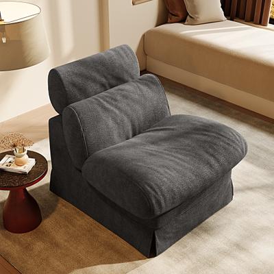 Kodotan sofa Minimalist Accent Chair with Solid Wood Frame, Soft Medium-Firm Chenille Upholstery, Ideal for Living Room, Bedroom