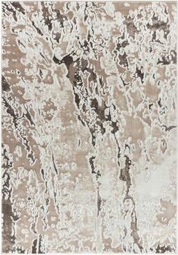 MDA Rugs Petra Collection Brown/Beige Abstract Area Rug