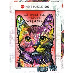 Heye Standardpuzzle 1000 Teile - 9 Lives, Dean Russo