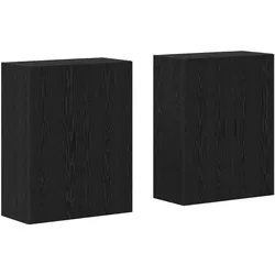 vidaXL, Kommode + Sideboard, Faleno (Rillen-Schwarz) (34 x 69.50 x 90 cm)