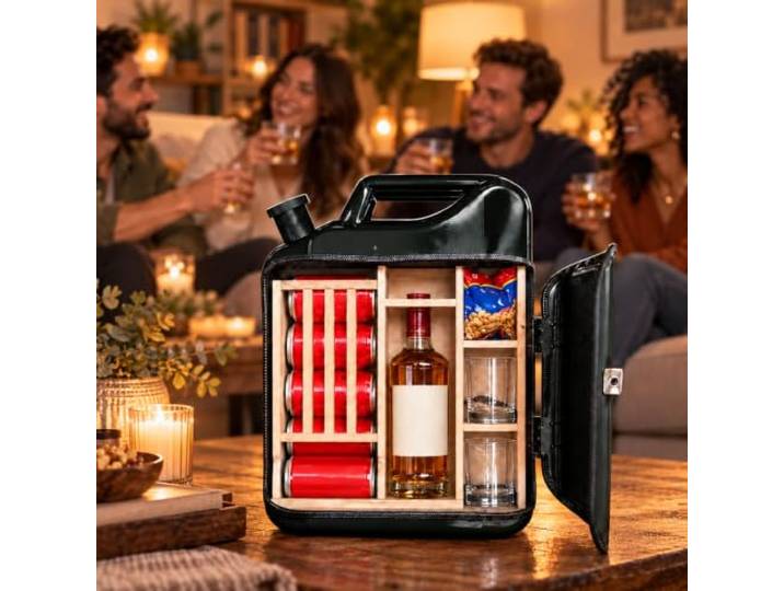 ERICAT Minibar-Schrank-Set Aus Eisen Und Holz, Whisky-Schrank Für Kanister, Personalisierte Kleine Whisky-aufbewahrungsregale, Integriertes Schloss Und Robuste, Langlebige Konstruktion, Für Männer