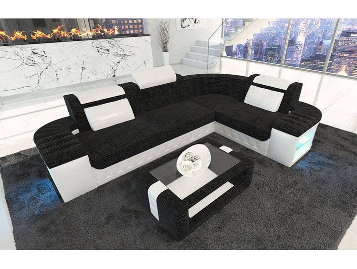 Stoff Ecksofa Bergamo L-Form