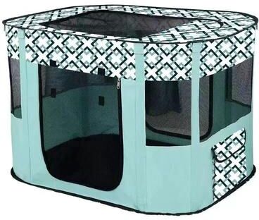 Happy Pet Pantry Portable Pet Playpen: Collapsible Kennel For Indoor Outdoor M 2