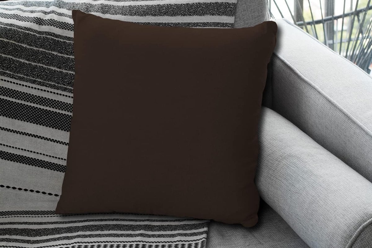 Bruin Decoratief Velours Sierkussen voor in de Woonkamer