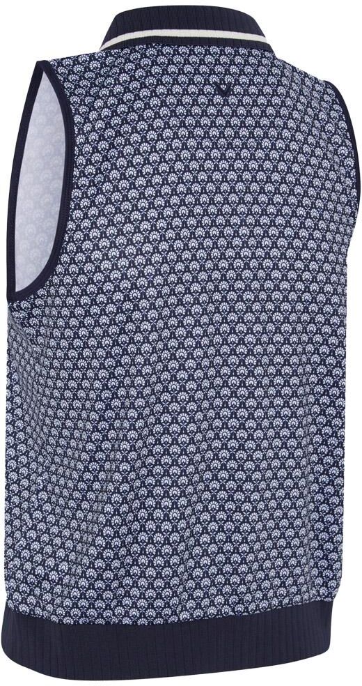 Callaway Golf  - Scarf GeoPrint RibCollar SL Peacoat - M - Polo