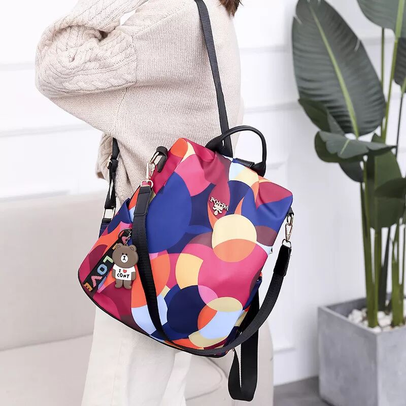 INF Wasserdichter Rucksack mit Diebstahlschutz Mehrfarbig