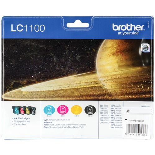 Brother LC-1100 Value Pack BK/C/M/Y