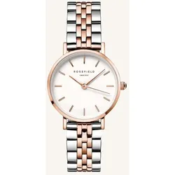 ROSEFIELD - THE SMALL EDIT - weiß - silber roségold duo steel / 26 MM